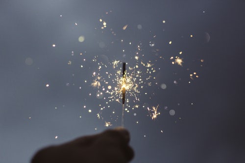 A sparkler